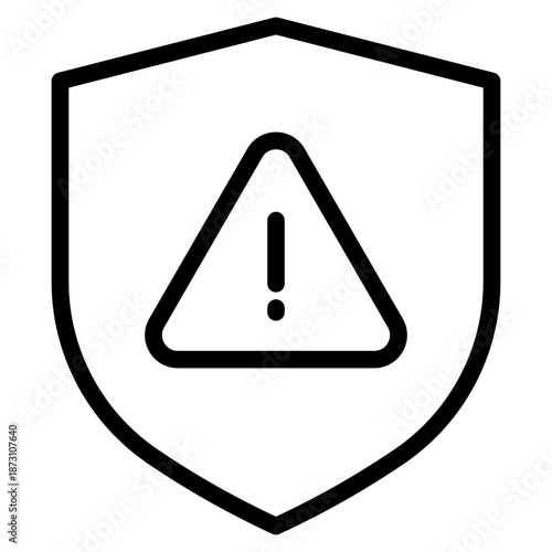 Risk protection Warning and attention icons. icon vector illustration