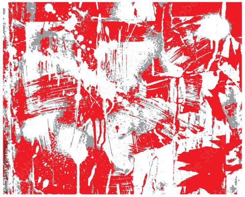 Bold red and gray abstract texture creates a dynamic, modern art background suitable for design projects, posters, and branding. Energetic brush strokes convey movement