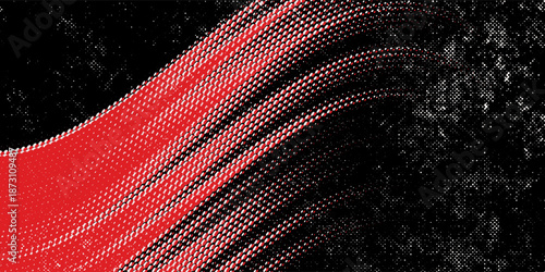 Car sticker wrap abstract banner sporty lines white, red and black grunge color combination brush thunder storm pattern motorsport racing.