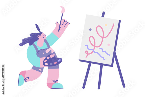 Artwork, painting and drawing concept.