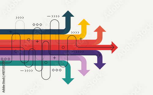 Abstract arrow direction. Business investment to success. financial data graph strategy. Technology background. High speed.