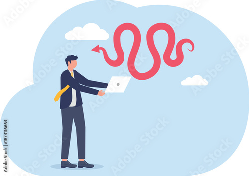 Illustrating of business activities, eps 10