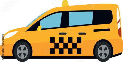 yellow taxi vehicle logo on the road