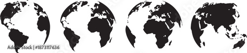 Global representation through silhouetted earth images