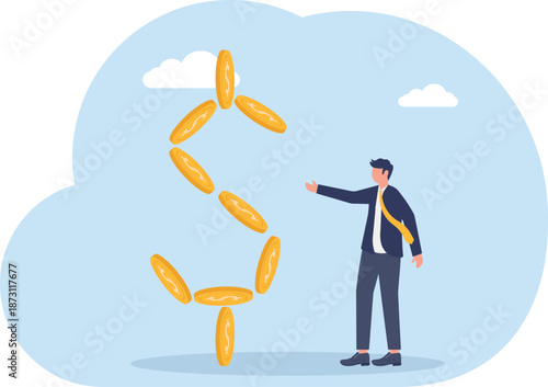 Illustrating of business activities, eps 10