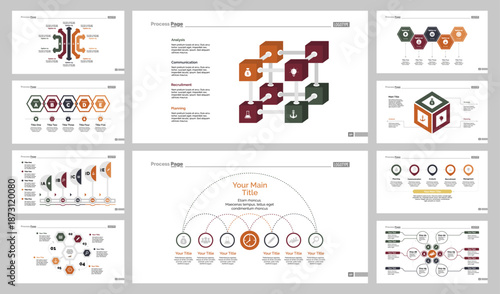 Ten Banking Slide Templates Set