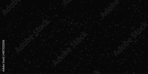 A captivating view of countless sparkling white particles scattered across a deep black void