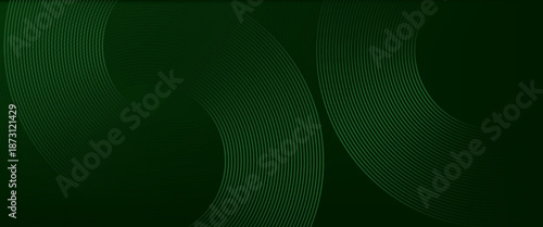 Abstract green wavy background design. Vector illustration