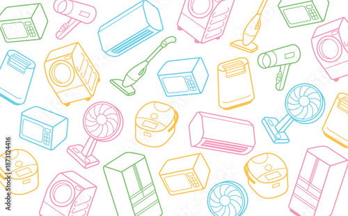 爽やかな新生活のイラスト背景