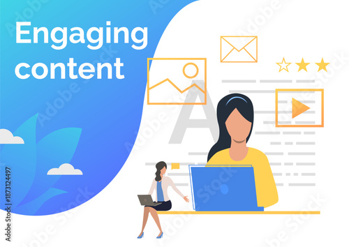 Content managers creating content