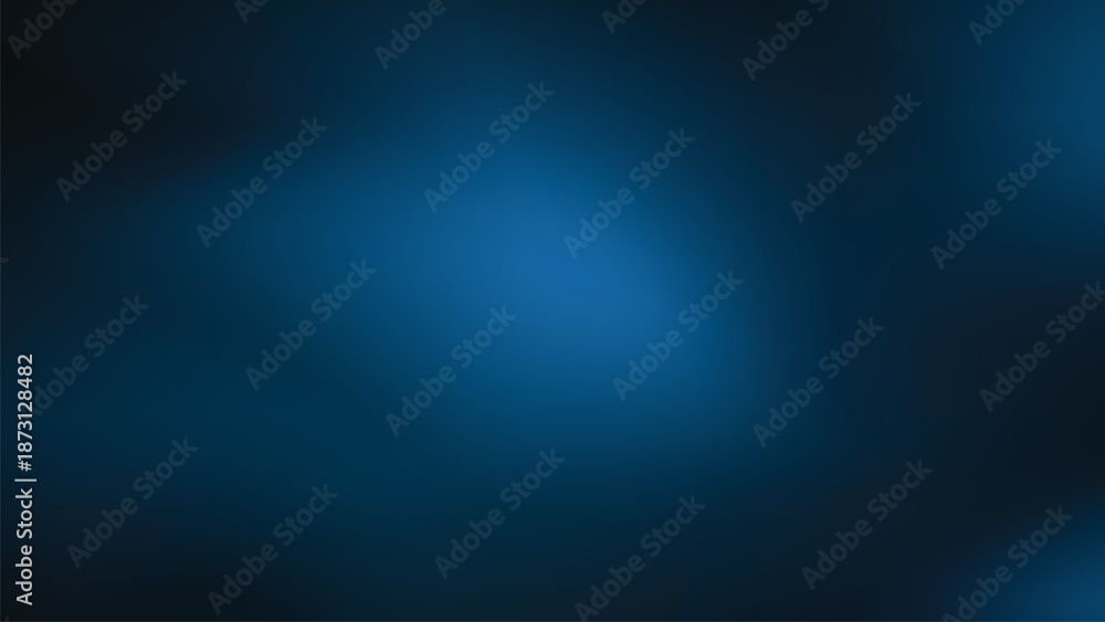 Fototapeta premium A Deep Blue Abstract Gradient Background with Smooth Flowing Transitions, Evoking a Sense of Depth, Calmness, Modern Technology, and Quiet Motion within a Mysterious and Elegant Atmosphere