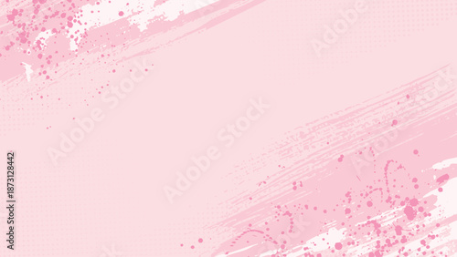 An Abstract Soft Pink Background with Gentle Brushstrokes and Playful Paint Splashes, Expressing Tender Emotions, Calm Energy, and a Dreamlike Sense of Warmth, Creativity, and Subtle Elegance