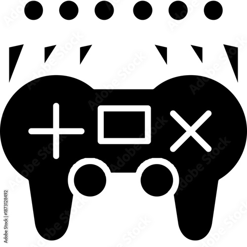 Game controller with brain shape Icon