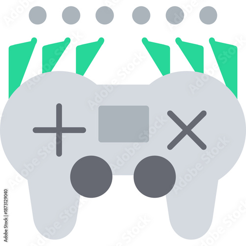 Game controller with brain shape Icon