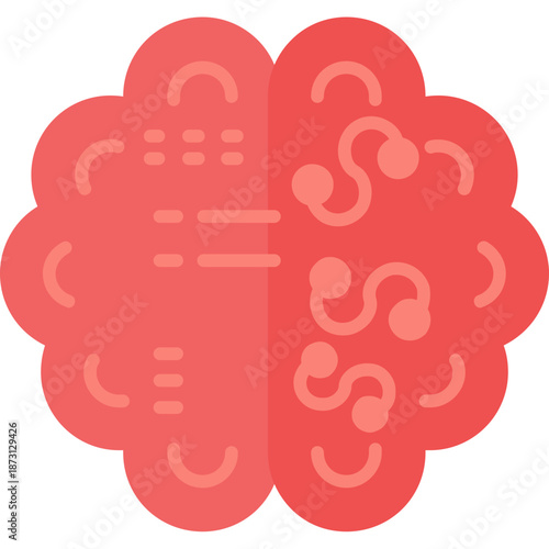 Detailed neural brain Icon