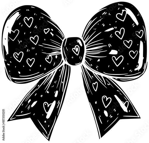 valentina illustration wedding silhouette design logo ribbon icon red outline love birthday pretty retro vintage decorative decoration yoke romantic shape cute vector graphic background