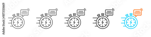 responsiveness icon set multiple style collection	
