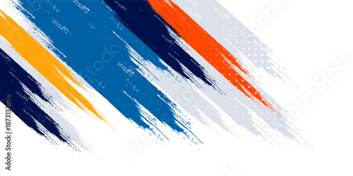 Colorful silhouette style design, grunge. Design concept to celebrate national sports day of badminton and basketball. Sports