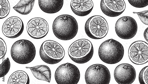 Wooden Engraving Lime in White Background