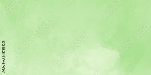 White cloud detail on green natral background and texture with copy space. light green background, faded gradient light green to white color with dark bottom border and glassy bumpy texture. 