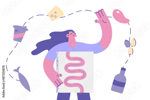 Digestion and gastro system concept