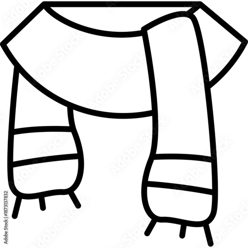 Muffler scarf Icon
