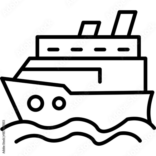 Ship on water Icon