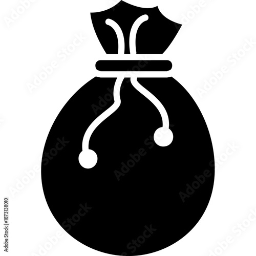 Drawstring sack bag Icon
