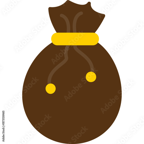 Drawstring sack bag Icon