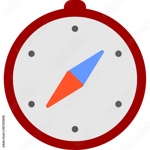 Compass with needle Icon