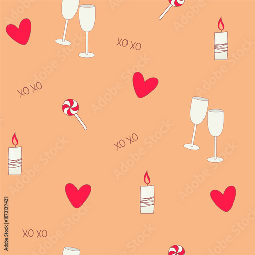 valentine's day seamless pattern