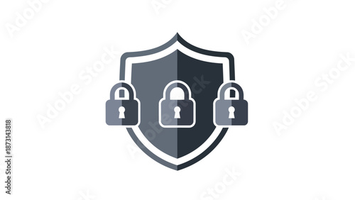 Secure protection shield with locked pads for safety and defense