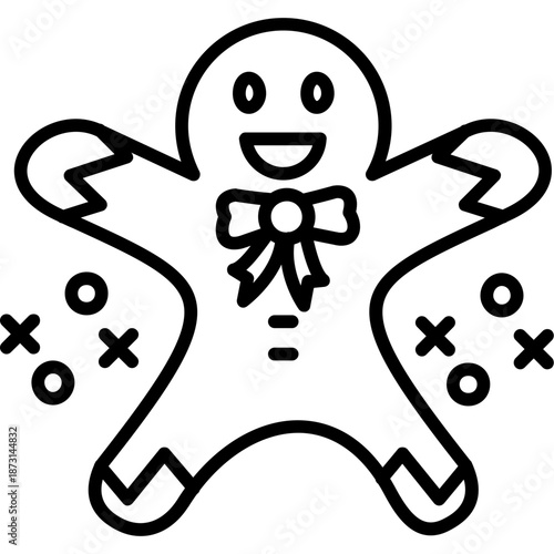 Gingerbread cookie Icon