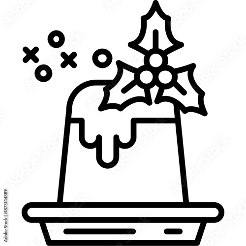 Christmas pudding Icon