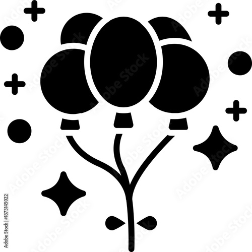 Balloons cluster Icon