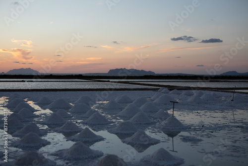 Sicilian salt flats during an aperitif