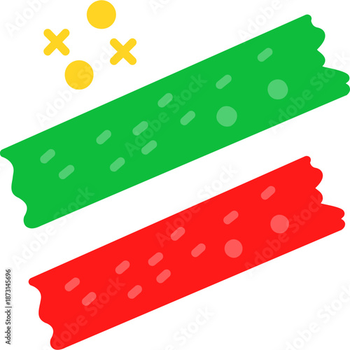 Decorative tinsel strips Icon