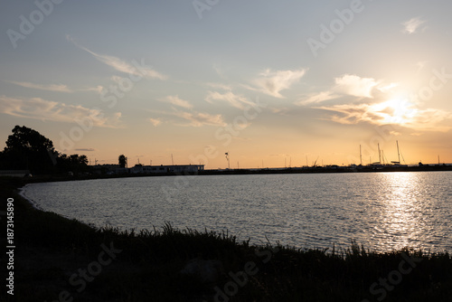 Sicilian salt flats during an aperitif