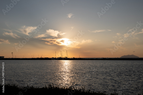 Sicilian salt flats during an aperitif