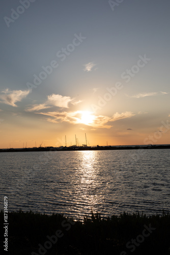 Sicilian salt flats during an aperitif