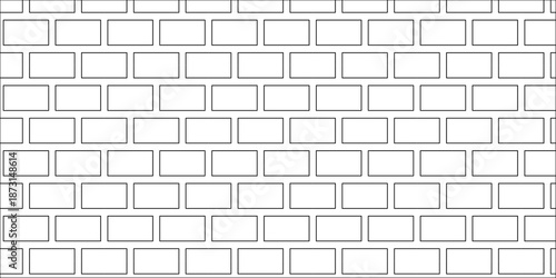 Pavement brick wall seamless mosaic stone concrete wall surface tiles. subway vector block rock white brick wall texture background.