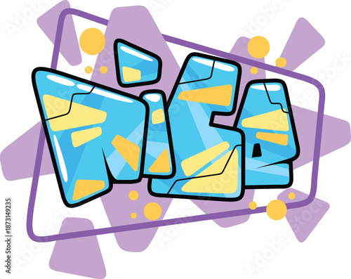 good vibes word graffiti text font sticker illustration