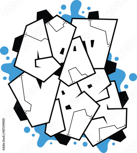 good vibes word graffiti text font sticker illustration