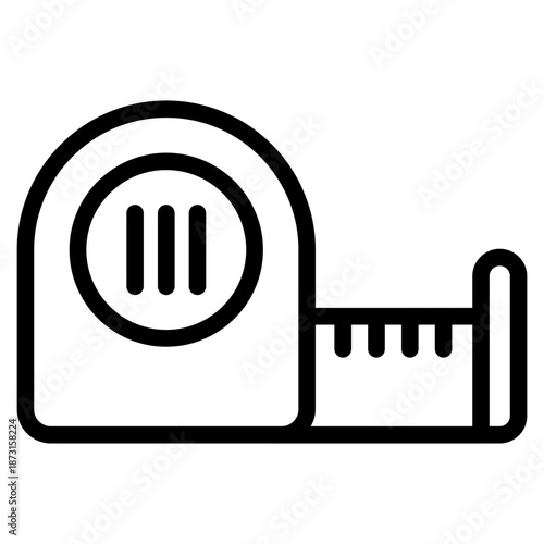 Measuring tape icon vector illustration