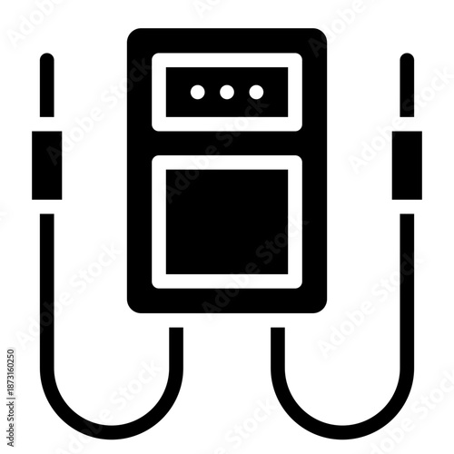 Measurement  icon glyph style vector illustration	
