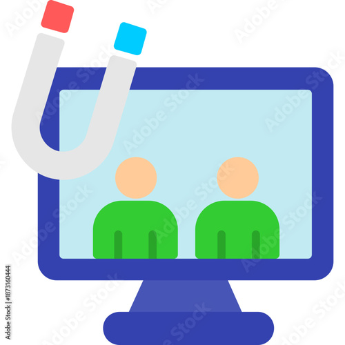 Lead generation screen with magnet Icon