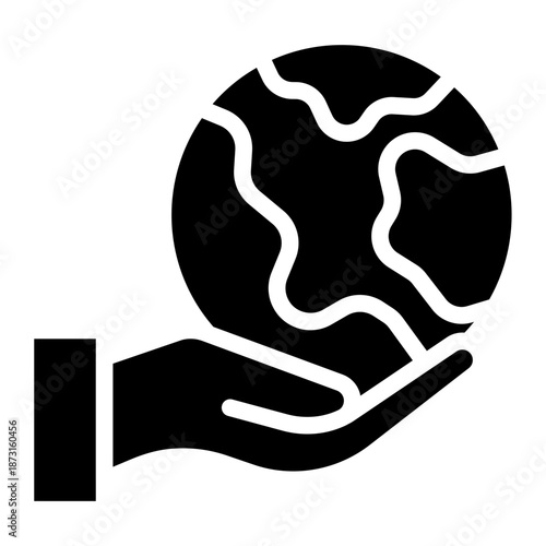 Environmental icon glyph style vector illustration	
