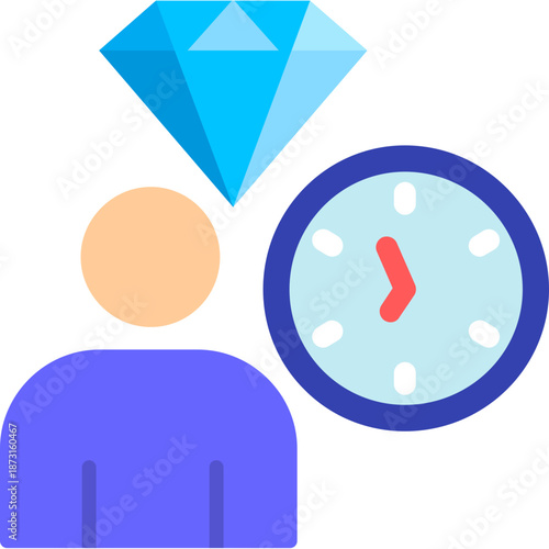 Customer lifetime value symbols Icon