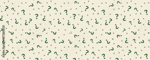 Abstract cream background with random green letters