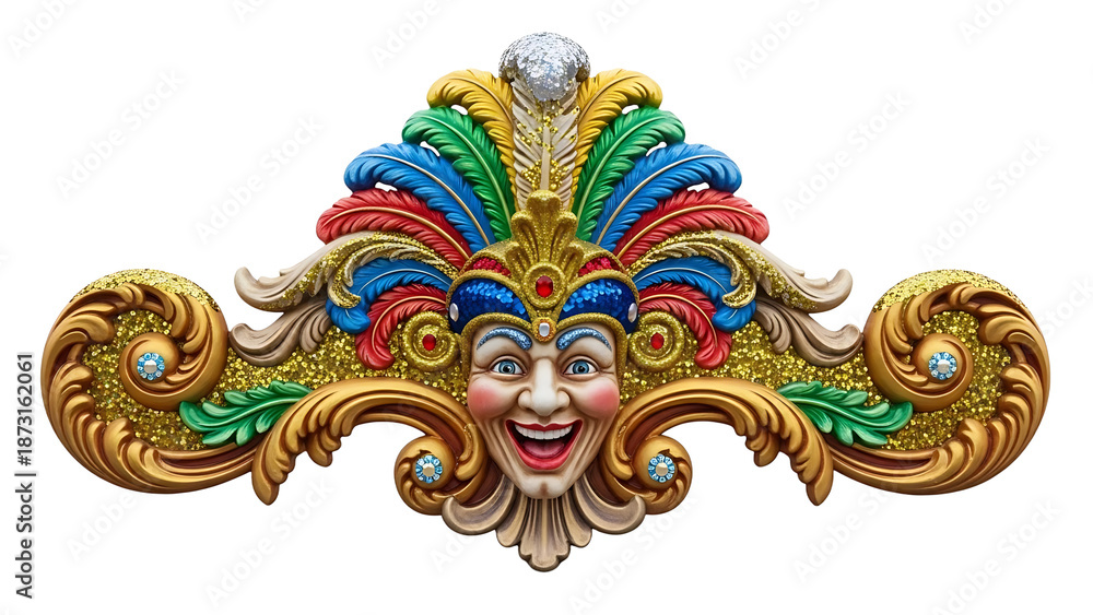 custom made wallpaper toronto digitalA colorful Brazilian Carnaval mask on transparent background